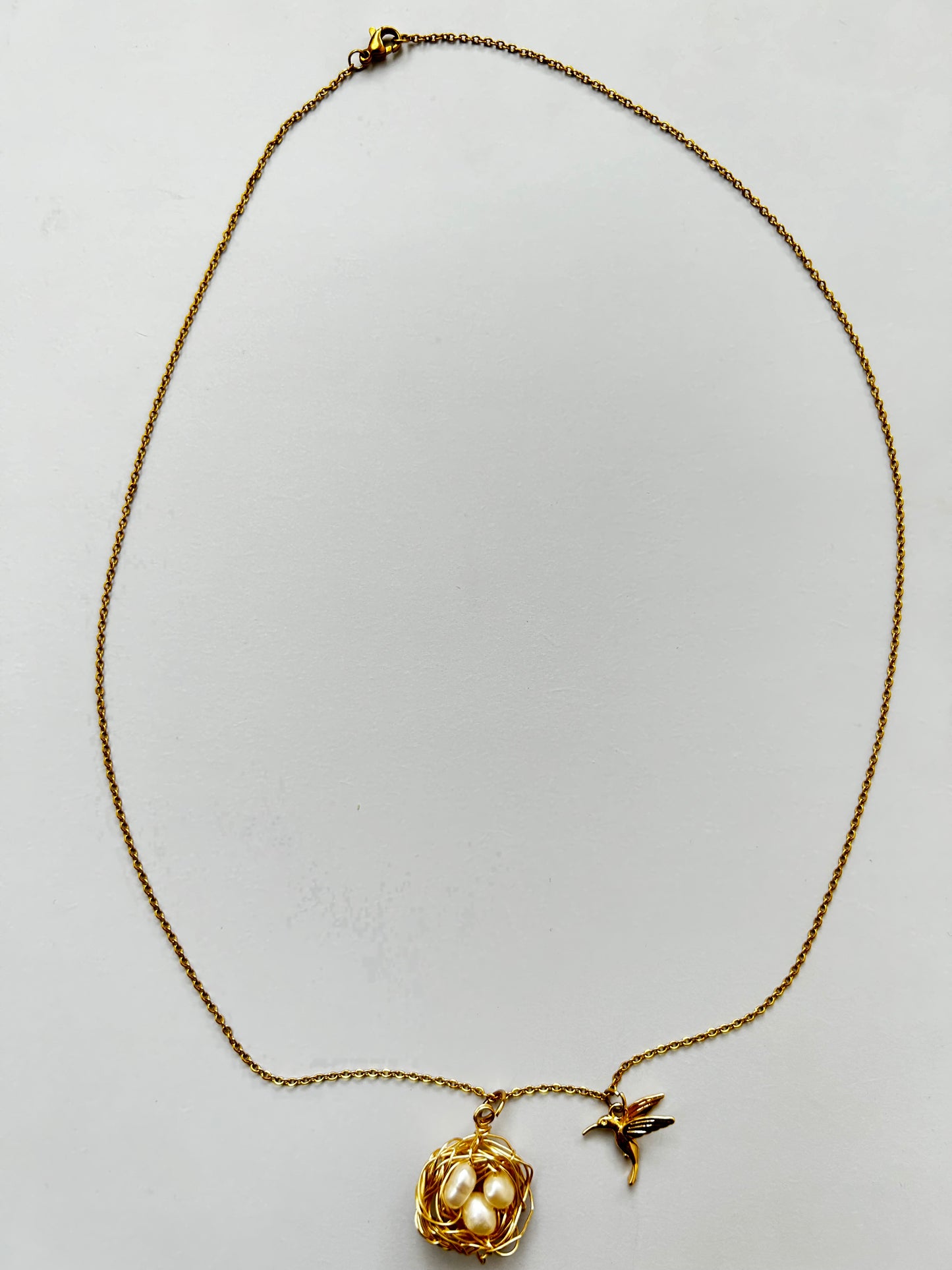 Collar nido de colibrí